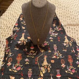 Elegant Vintage Monet Goldtoned Lariat Necklace